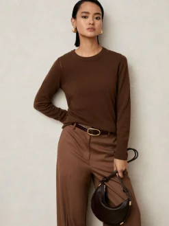 Outlet Reiss Oxblood Drew Patent Leather Oval Buckle Belt