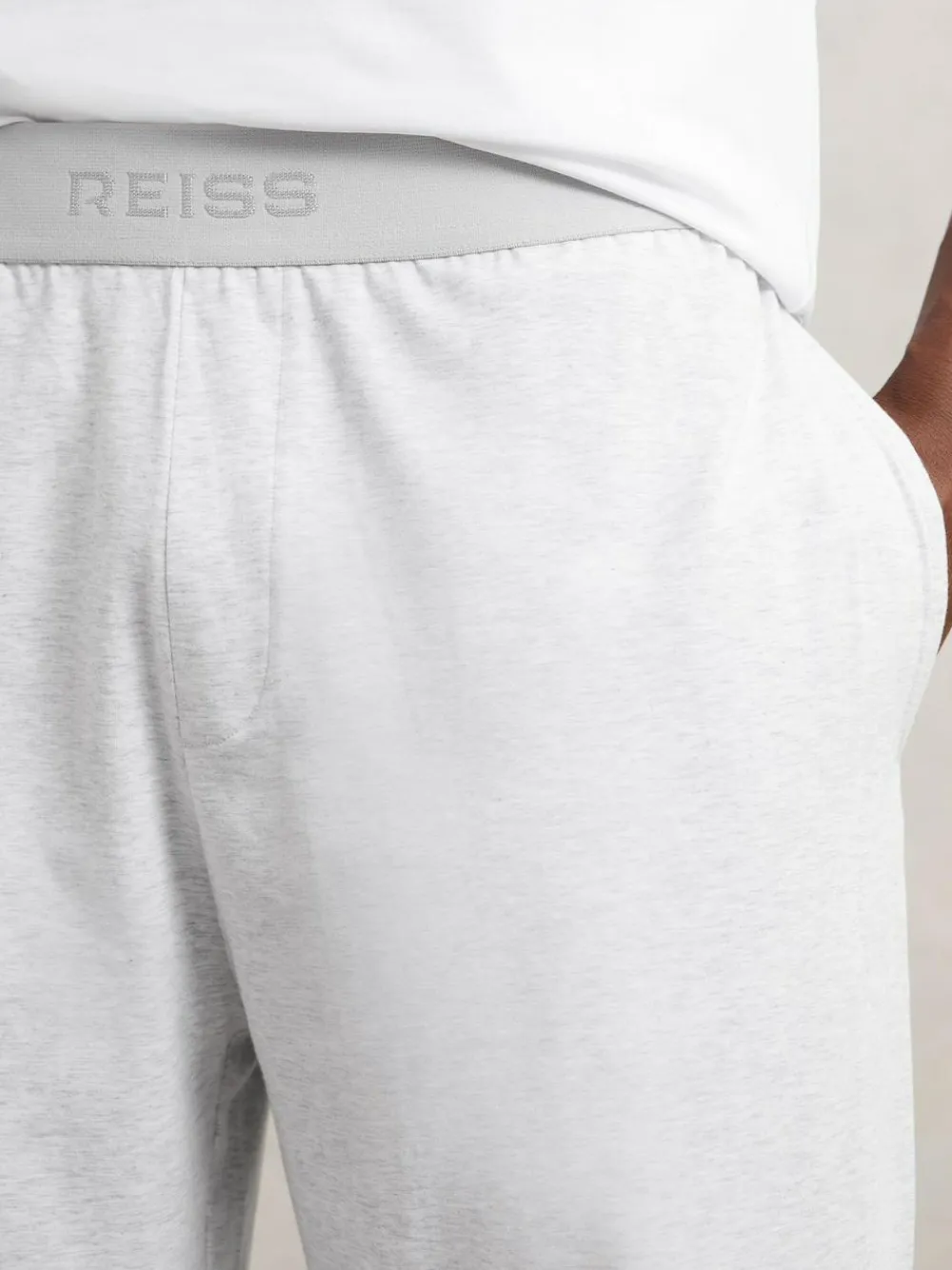 Reiss Hugo Cotton Jersey Logo-Waistband Joggers with Stretch^ Pyjamas