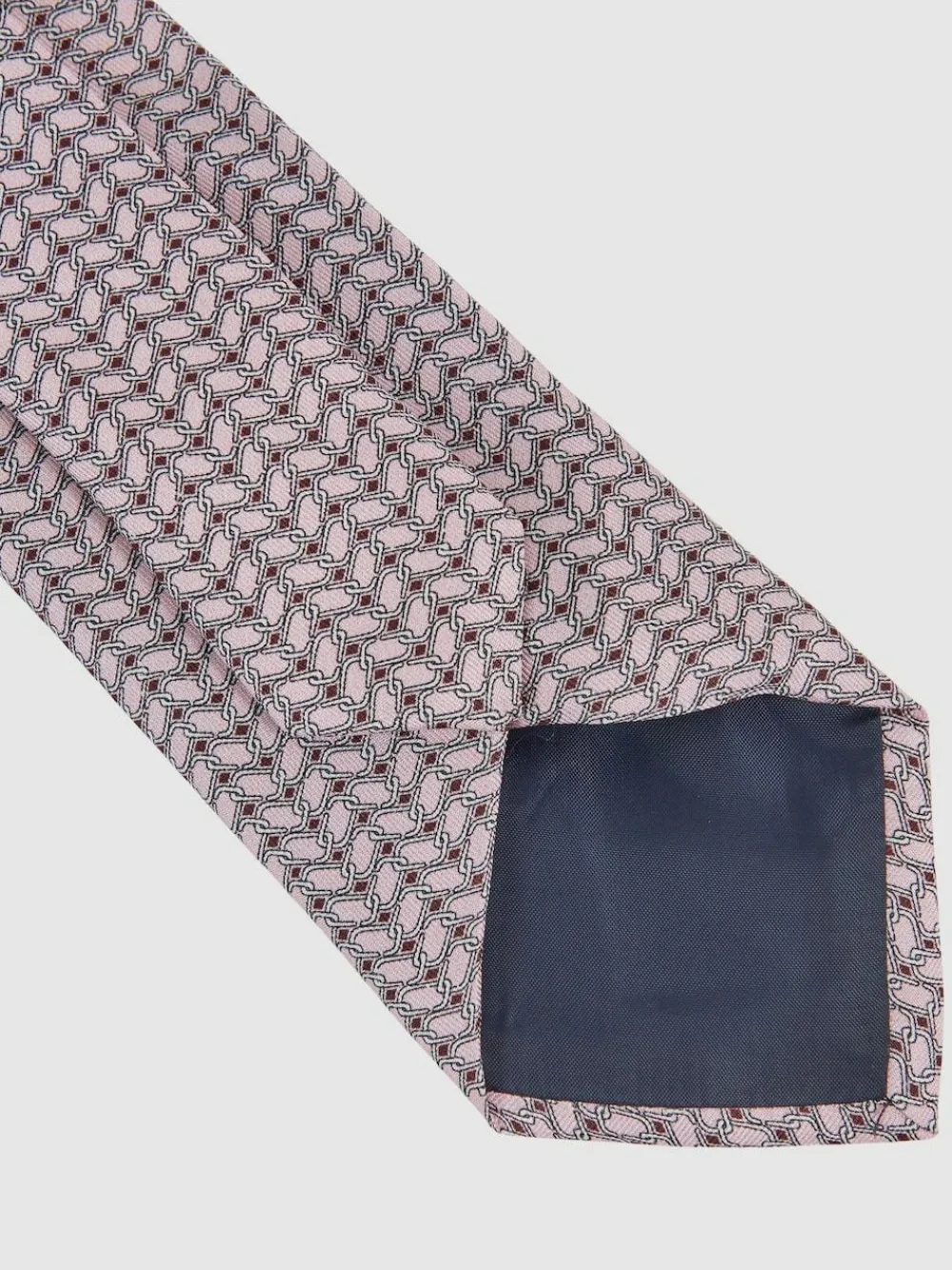 Reiss Bernardo Silk Geometric-Chain Print Tie^ Ties & Pocket Squares