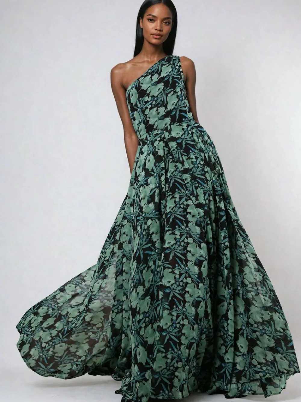 Religion One Shoulder Maxi Dress With Full Skirt^Women Occasion Dresses|Maxi Dresses