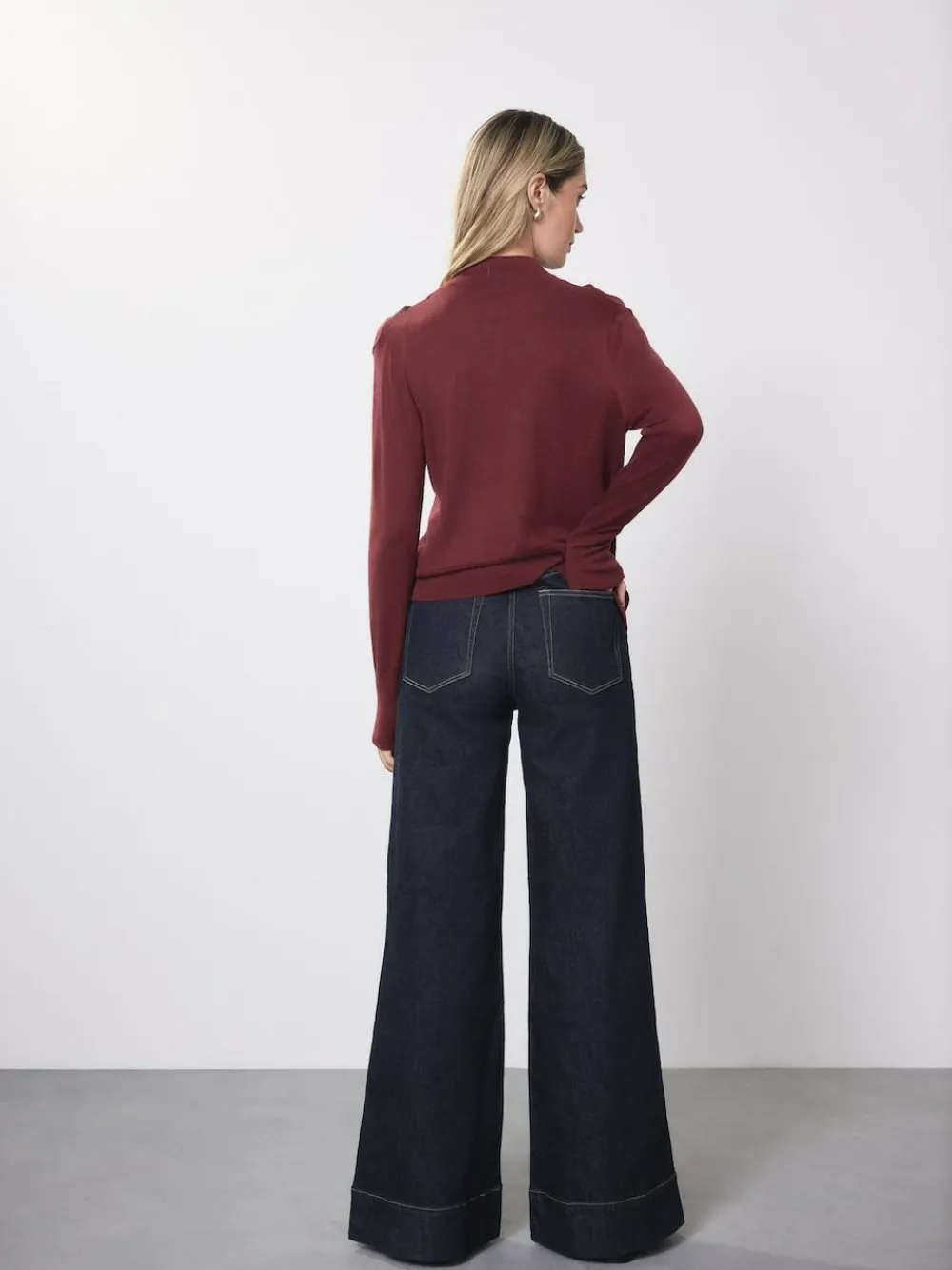 Next High Rise Stretch Wide Leg Jeans^Women Jeans|Jeans