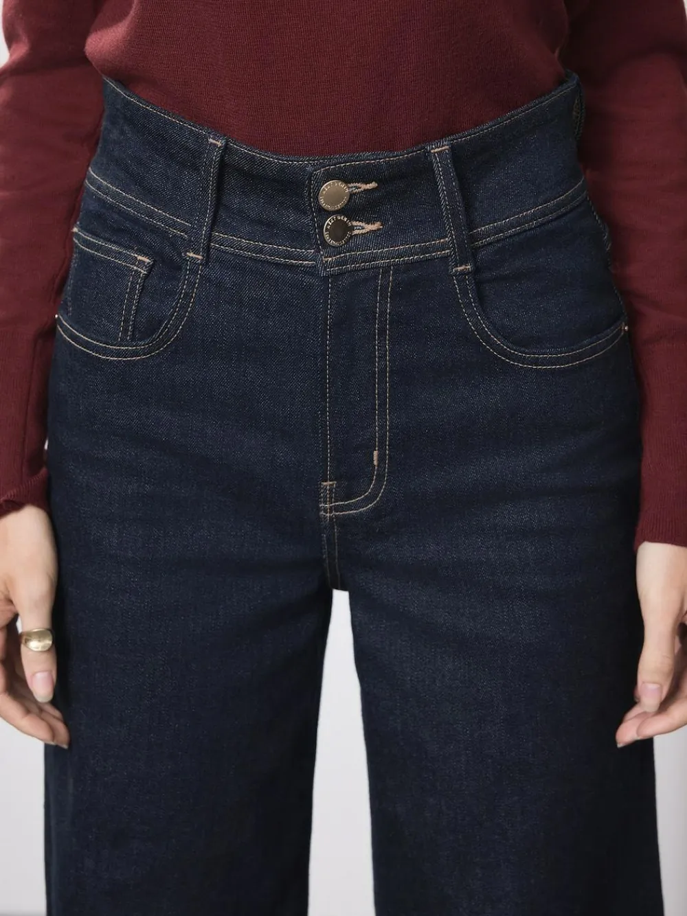 Next High Rise Stretch Wide Leg Jeans^Women Jeans|Jeans