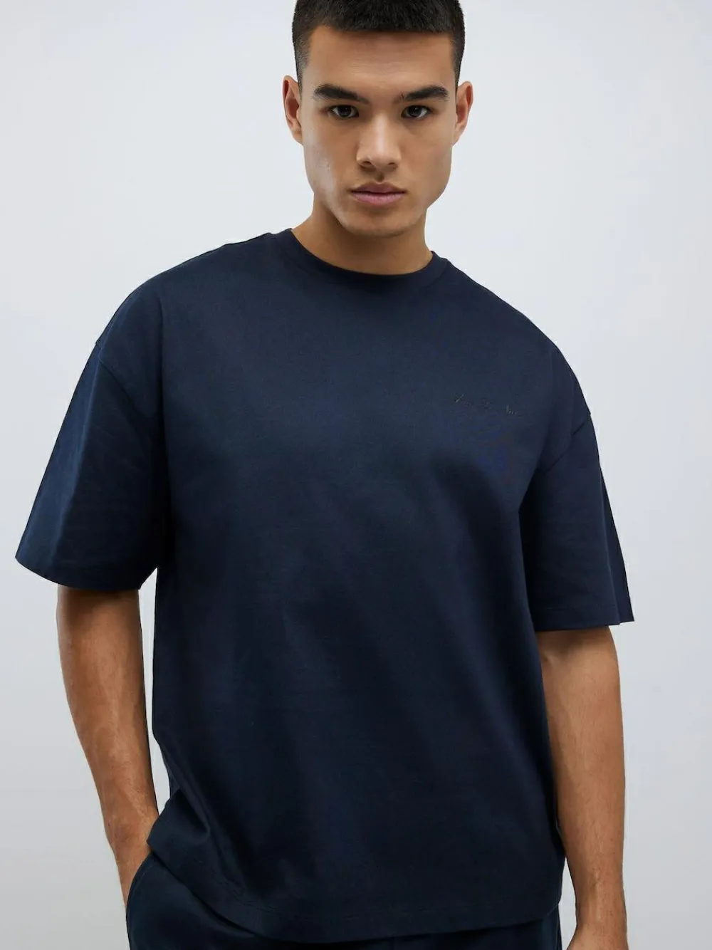 Online River Island Boxy T-Shirt and Shorts Set Blue