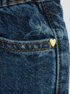 Discount River Island Blue Denim Bow Jeans