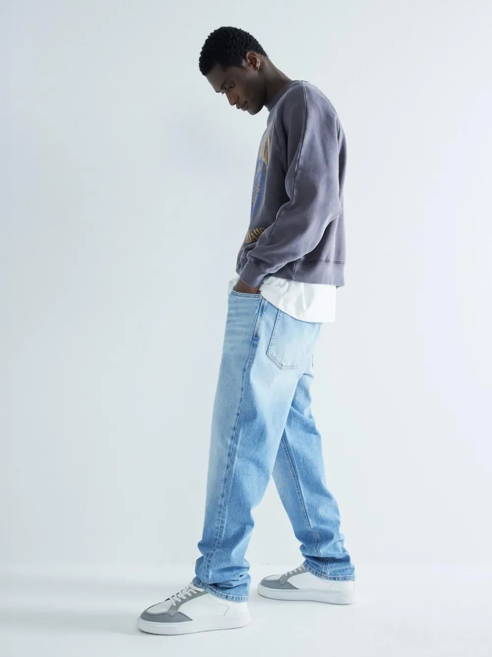 River Island Blue Straight Fit Stretch Jeans^ Jeans|Jeans
