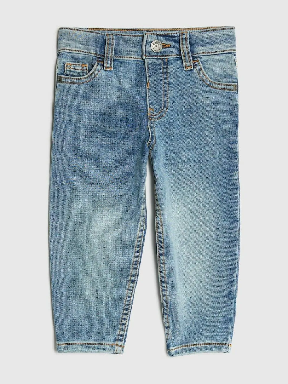 River Island Blue Tapered Fit Boys Stretch Jeans
