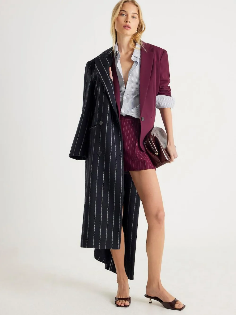 River Island Purple Edge to Edge Blazer