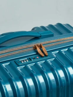 Clearance Rock Luggage Large Selene Suitcase Blue