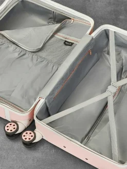 New Rock Luggage Vintage Cabin Suitcase Pink