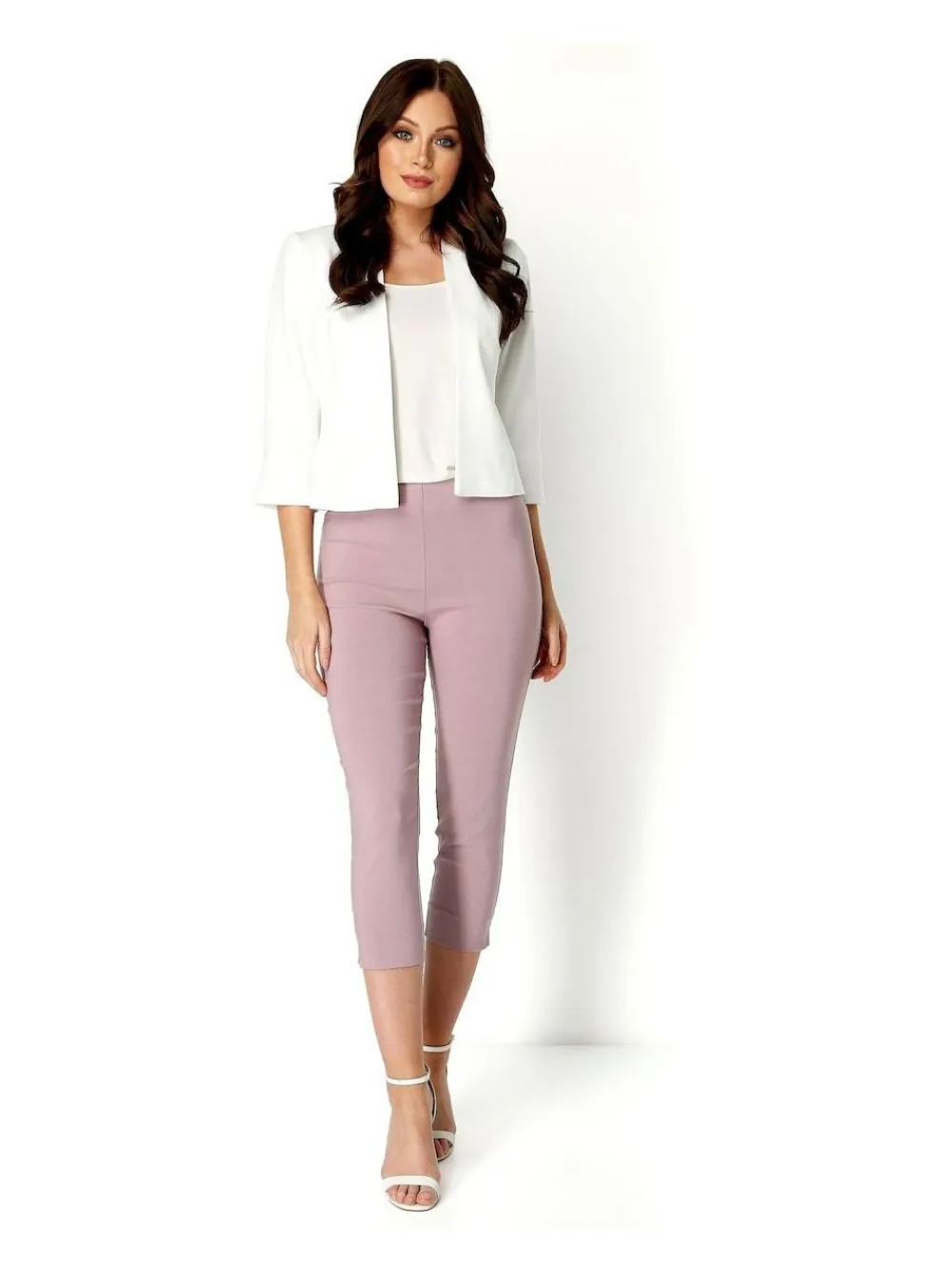 Outlet Roman 3/4 Sleeve Rochette Jacket Cream