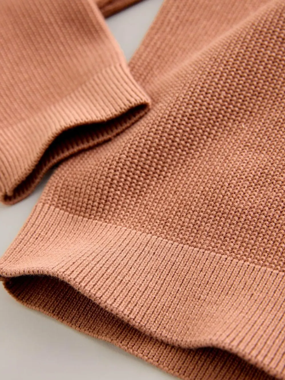 Next Long Sleeve Zip Neck Knitted Polo Shirt (3-16yrs)^BOY Knitwear & Sweaters|Knitwear