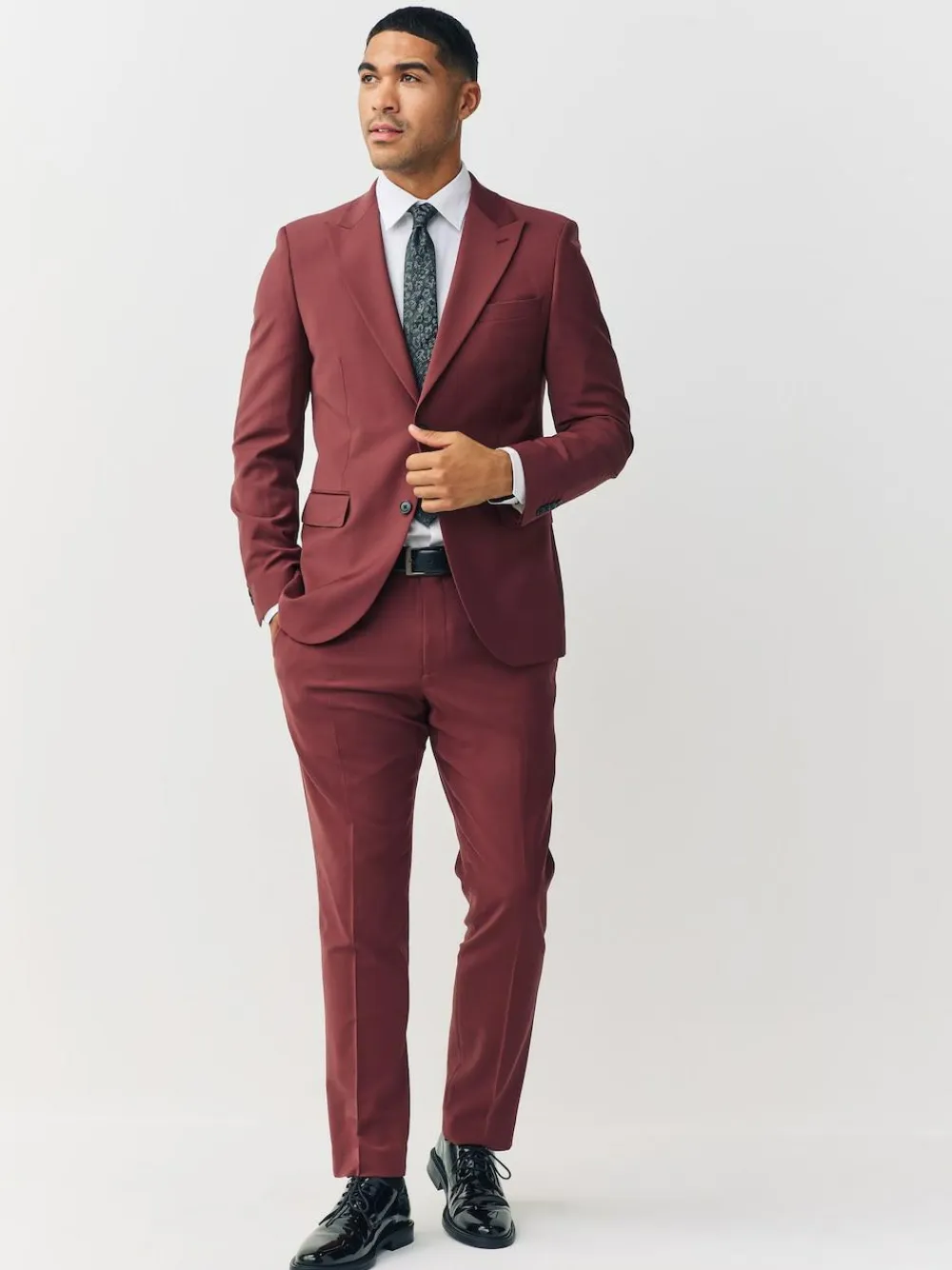 Next Slim Fit Slim Fit Motion Flex Wool Blend Suit Jacket^ Blazers & Formal Jackets|Suits & Tuxedos