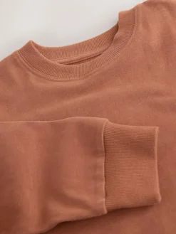 Next Rust Red Regular Fit Long Sleeve Cosy T-Shirt (3-16yrs)^BOY Tops|T-Shirts