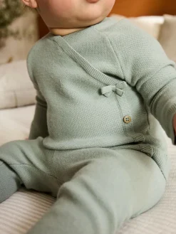 Next Baby Knitted Wrap Jumper and Leggings 2 Piece Set (0mths-2yrs)^ Baby Winter Clothing|Sets & Coords