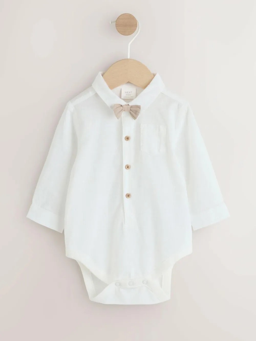 Online Next Sage Green Baby Shirt Trousers and Braces Set 3 Piece (0mths-2yrs)