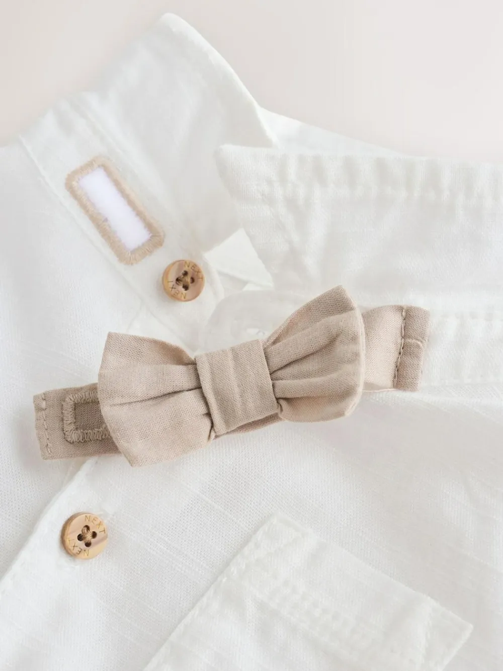 Online Next Sage Green Baby Shirt Trousers and Braces Set 3 Piece (0mths-2yrs)