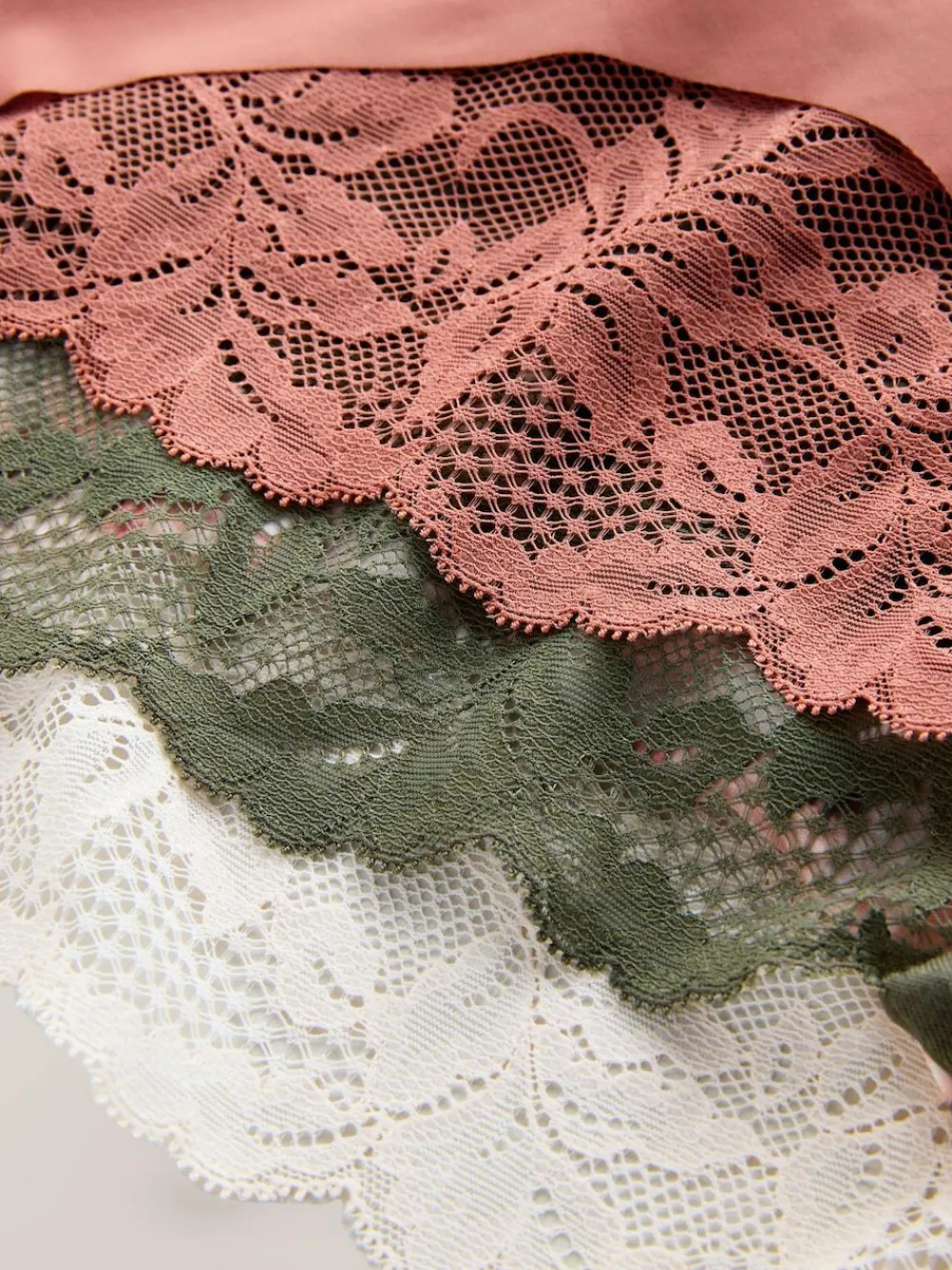 Sale Next Brazilian No VPL Lace Back Briefs 5 Pack Sage Green