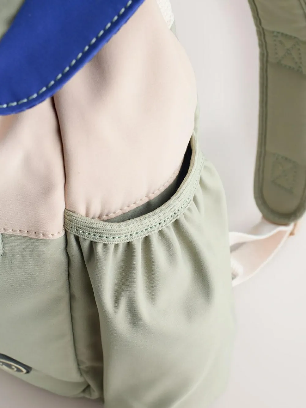 Hot Next Sage Green Colourblock Small Backpack