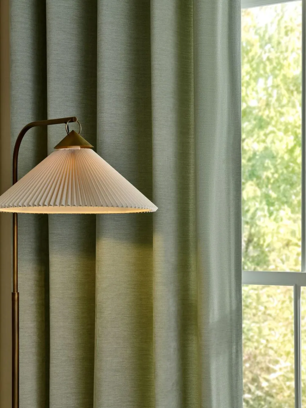 Next Fine Chenille Lined Eyelet Curtains^ Curtains & Blinds