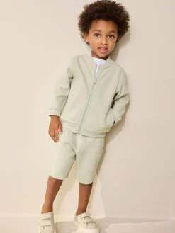 Next Jersey Bomber and Shorts Set (3mths-7yrs)^BOY Sweatshirts & Hoodies|Sets & Outfits