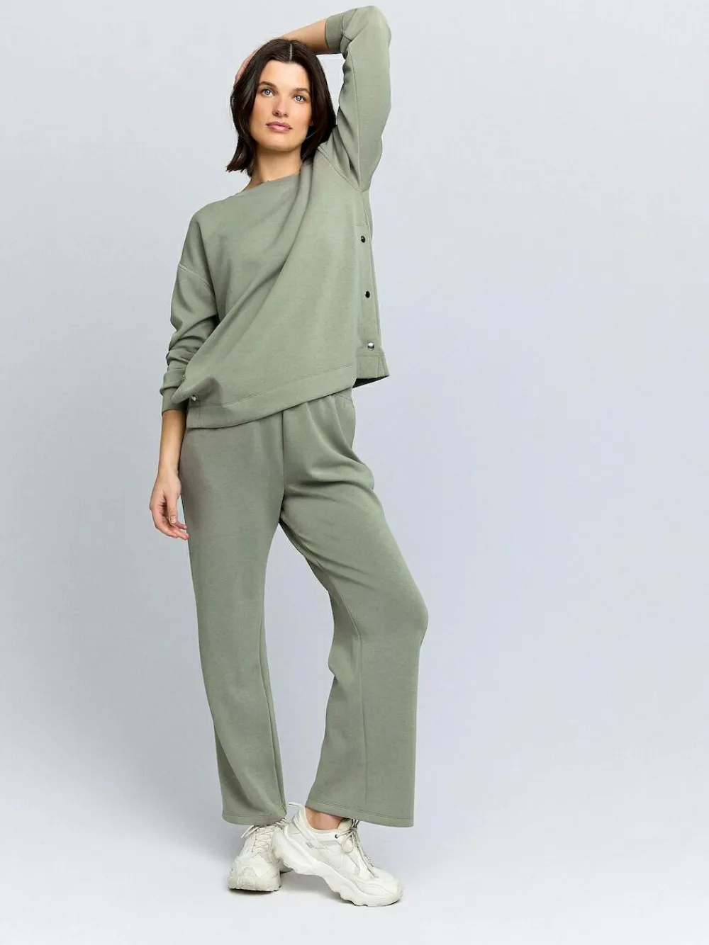 Outlet Next Sage Green Maternity Wide Leg Joggers