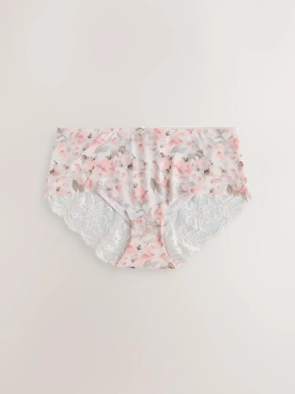 Next Sage Green Midi No VPL Lace Back Briefs 5 Pack^Women All Lingerie|Panties
