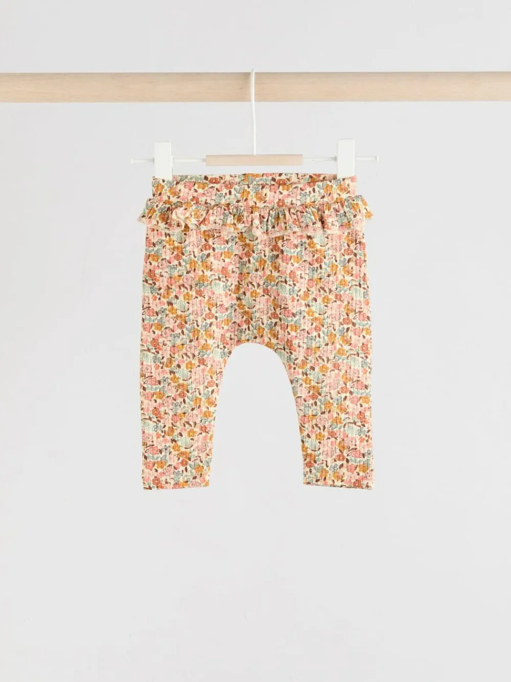 Next Sage Green/Coral/Ditsy Baby Leggings 4 Pack (0mths-2yrs)^ Pants & Leggings|Pants & Leggings