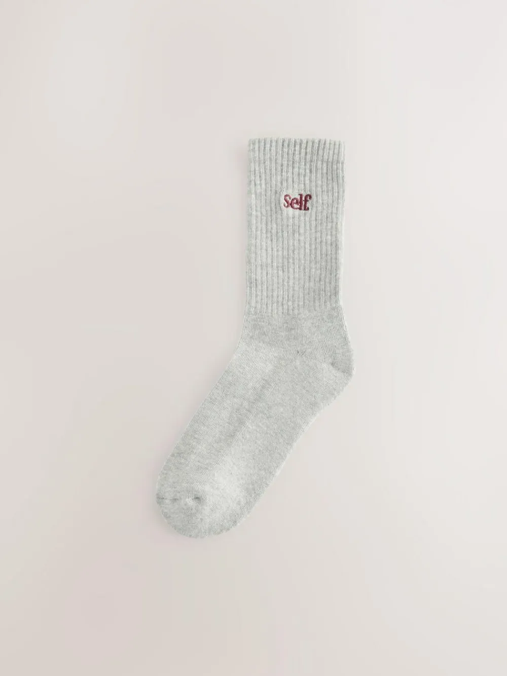 Hot self. Grey / Navy / Berry 3 Pack Cushion Sole Lounge Ankle Socks 3 Pack