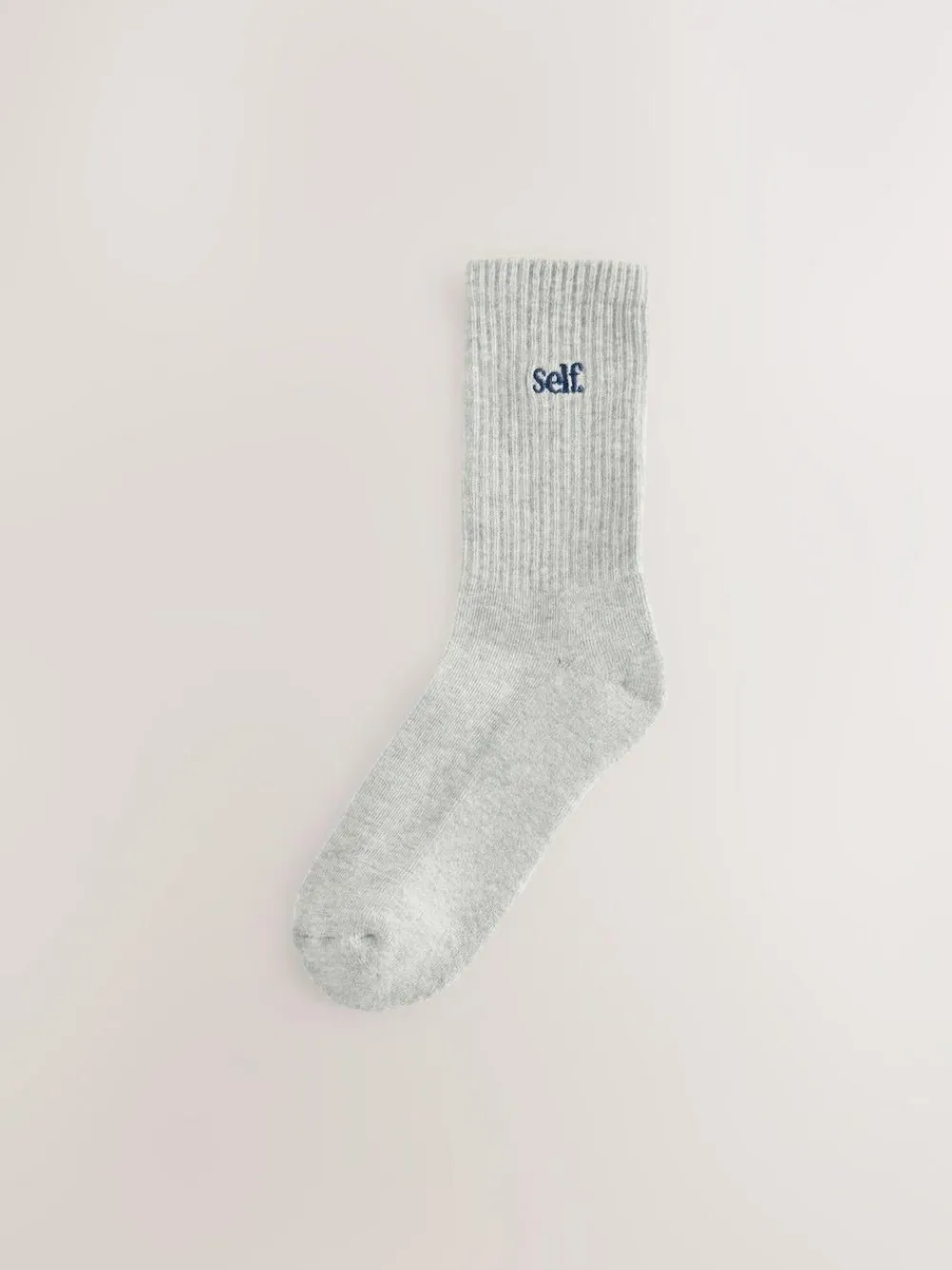 Hot self. Grey / Navy / Berry 3 Pack Cushion Sole Lounge Ankle Socks 3 Pack