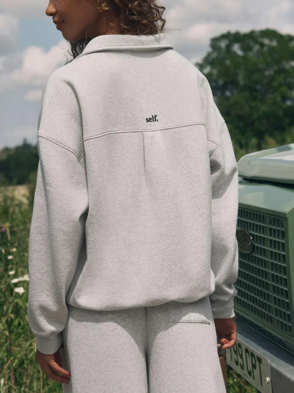 Best self. Rugby Sweatshirt Grey