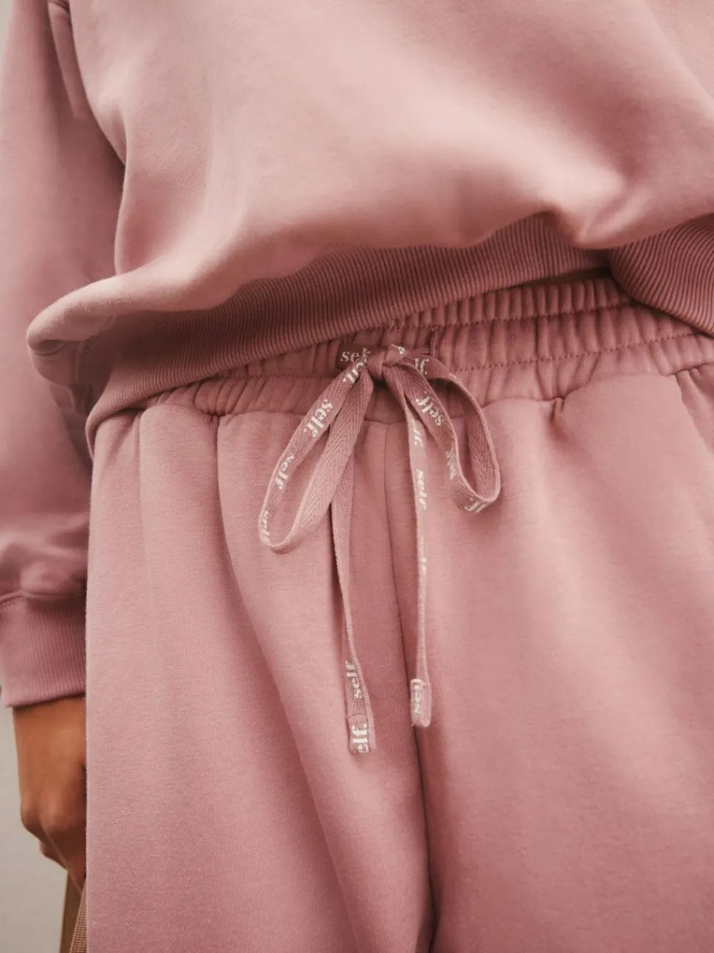Outlet self. Pink Wide Leg Joggers