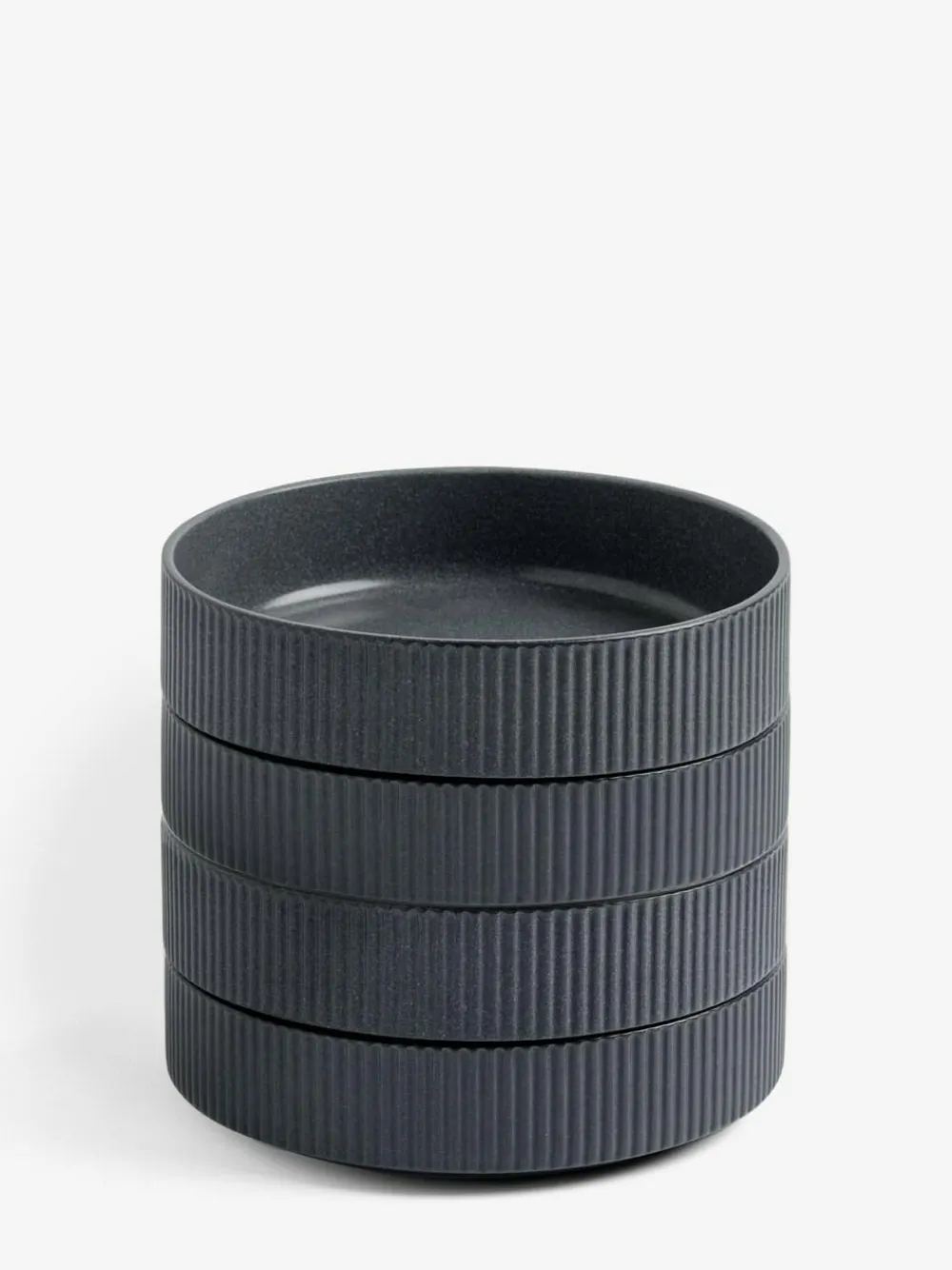 Next Set of 4 Charcoal Grey Stamford Set of 4 Pasta Bowls^ Dinner Sets & Pasta Bowls