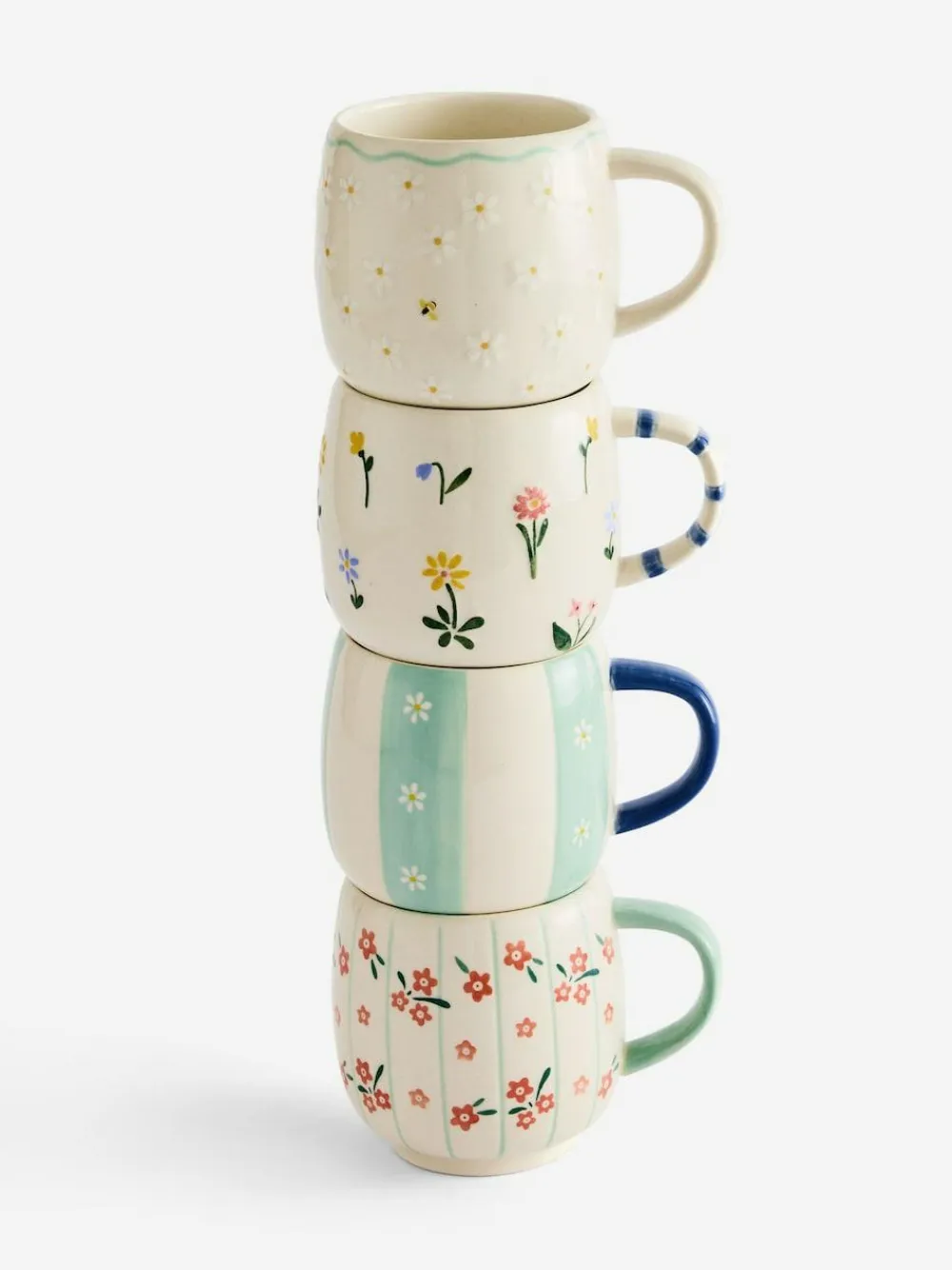 Next Set of 4 Multi Maisie Floral Stacking Mugs^ Mugs & Cups