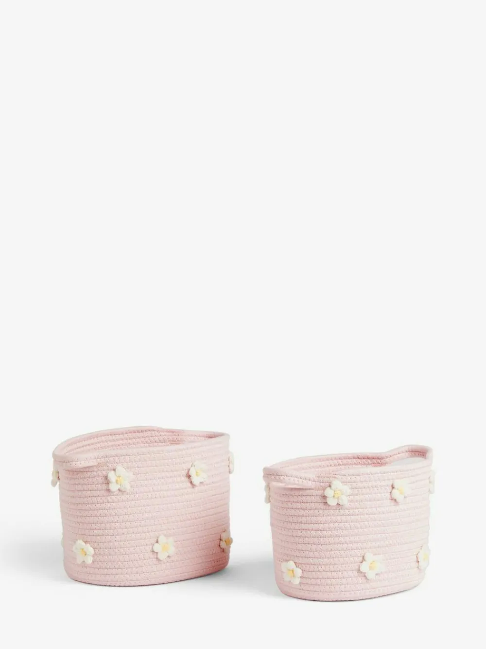Next Set of 2 Pink Daisy Storage Baskets^ Storage & Organisation