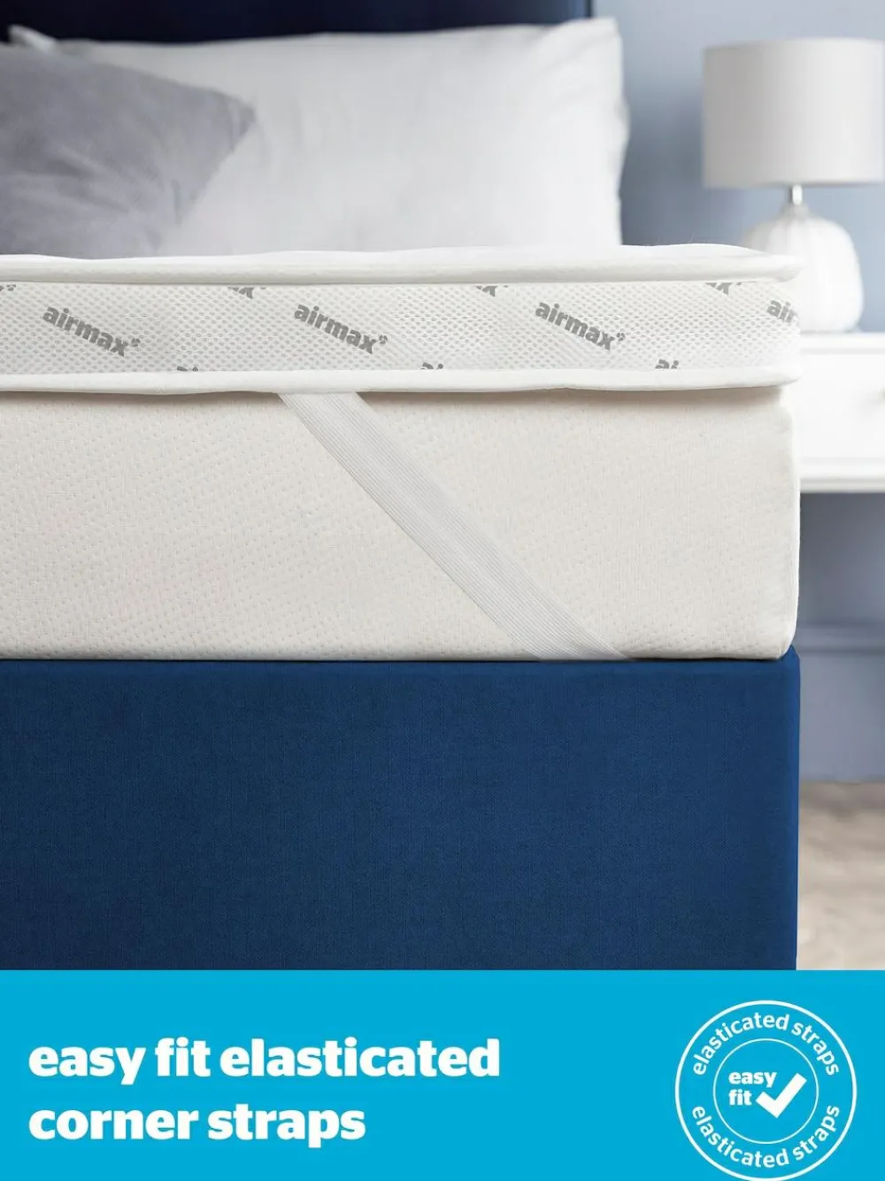 Outlet Silentnight White Airmax 500 5cm Mattress Topper