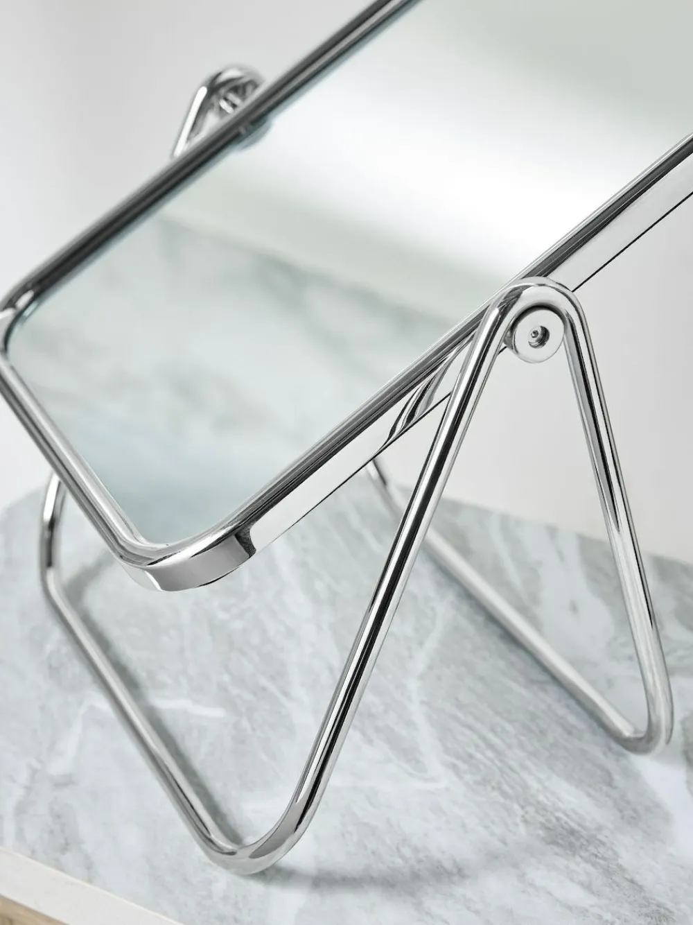 New Next Rectangular Dressing Table Vanity Mirror Silver Chrome