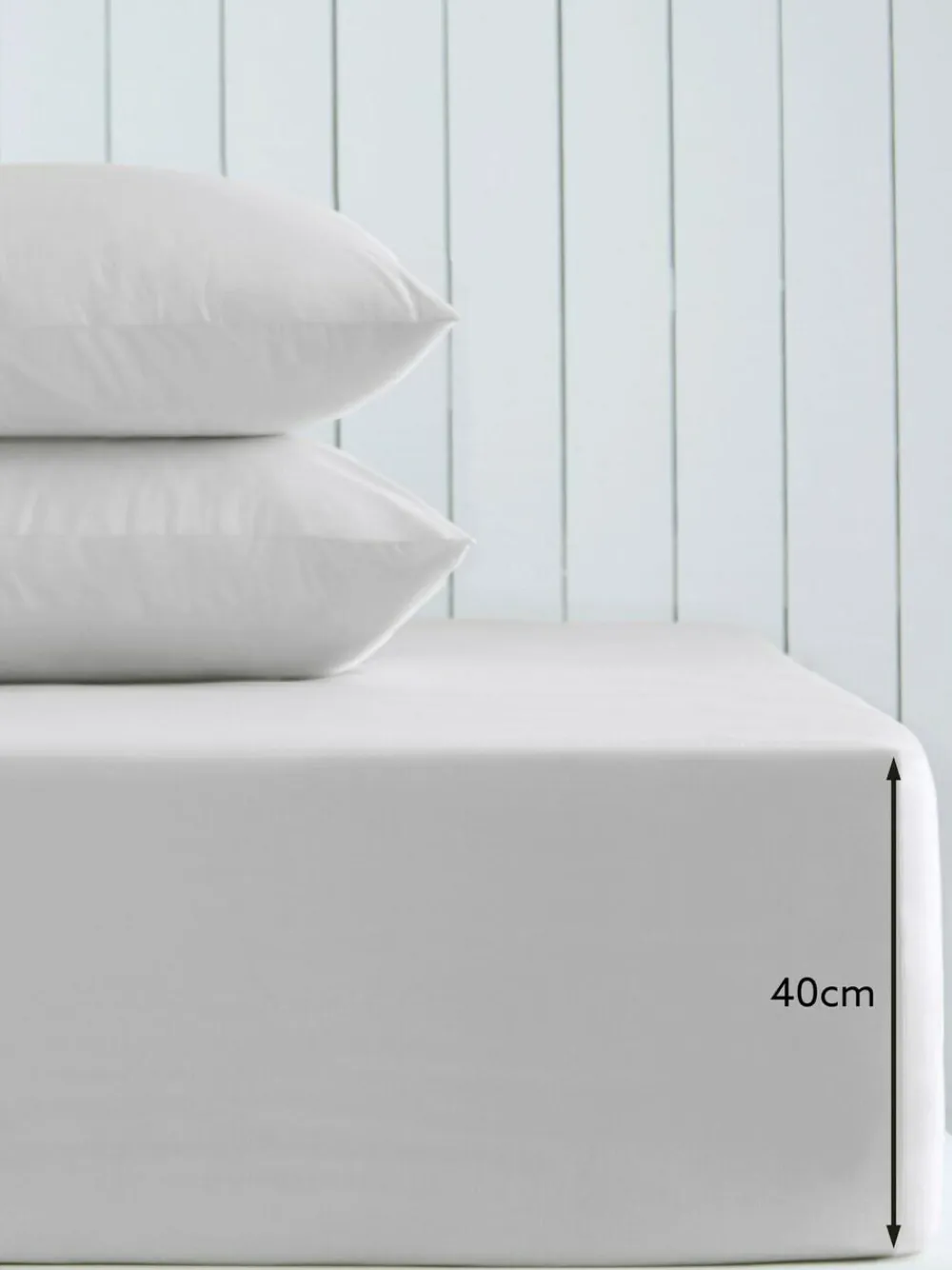 Next Silver Grey Cotton Rich Extra Deep Fitted Bed Sheet^ Bedsheets & Pillow Cases
