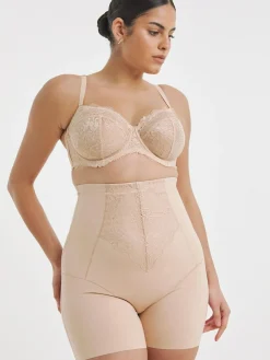 Outlet Simply Be Magisculpt Ella Lace Thighshaper Frim Control Shapewear & solutions Pink