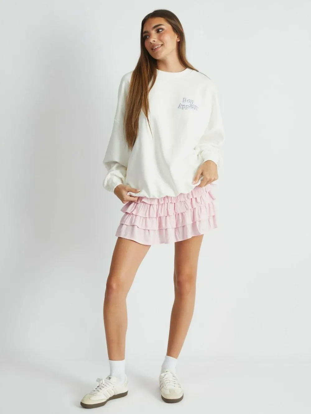 Skinnydip White Celestial Longline Fleece^Women Hoodies & Sweatshirts