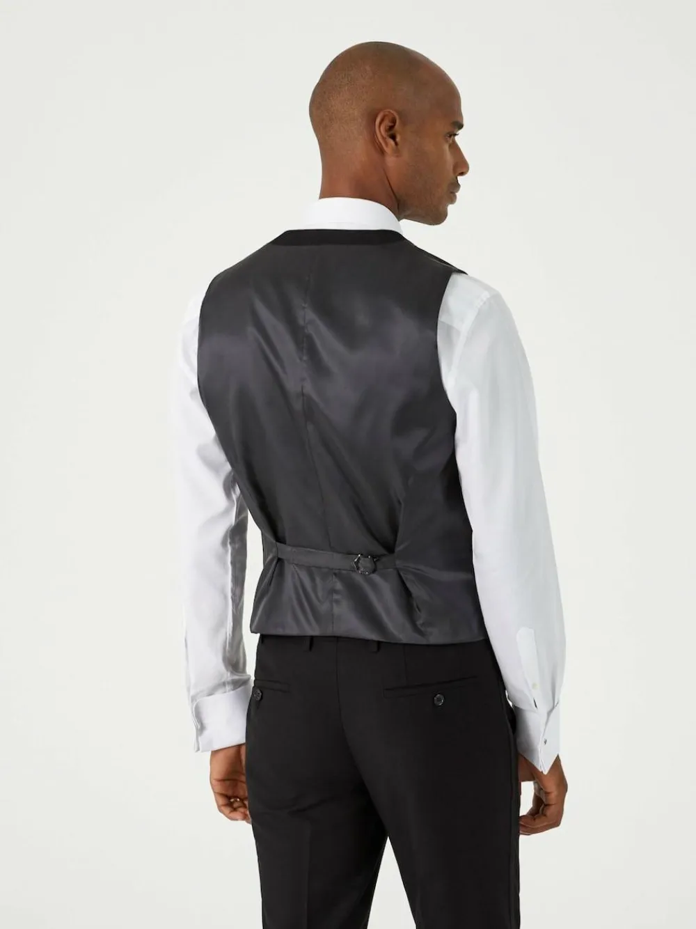 Skopes Black Sinatra Suit Scoop Waistcoat^ Vests