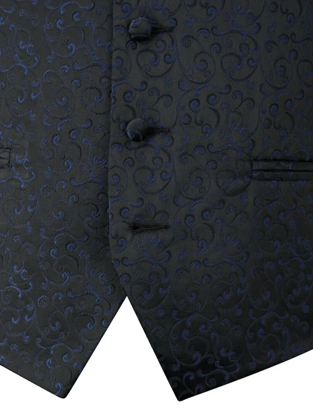 Best Skopes Party Paisley Waistcoat Blue
