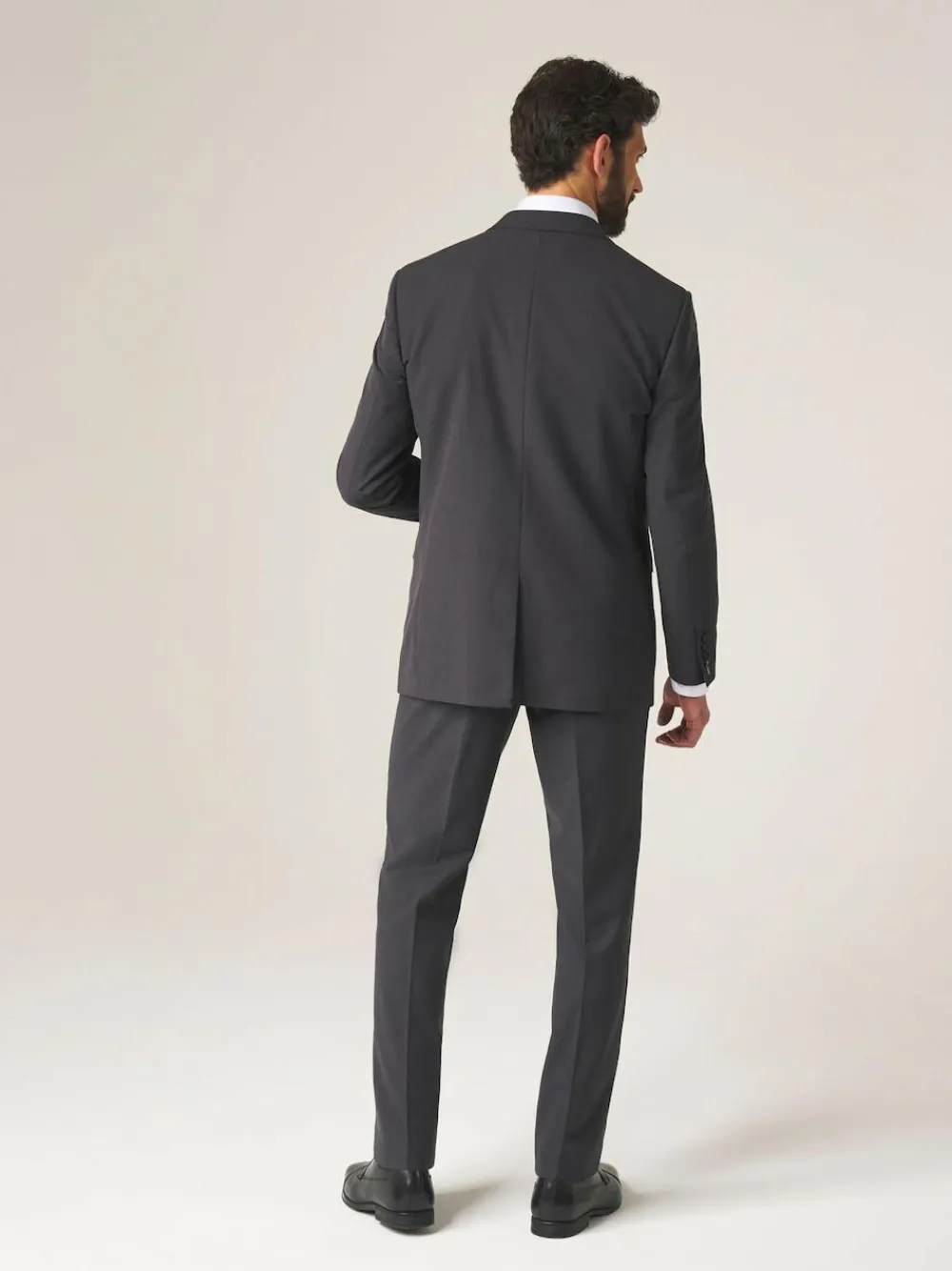 Outlet Skopes Tailored Fit Madrid Suit: Jacket Dark Grey