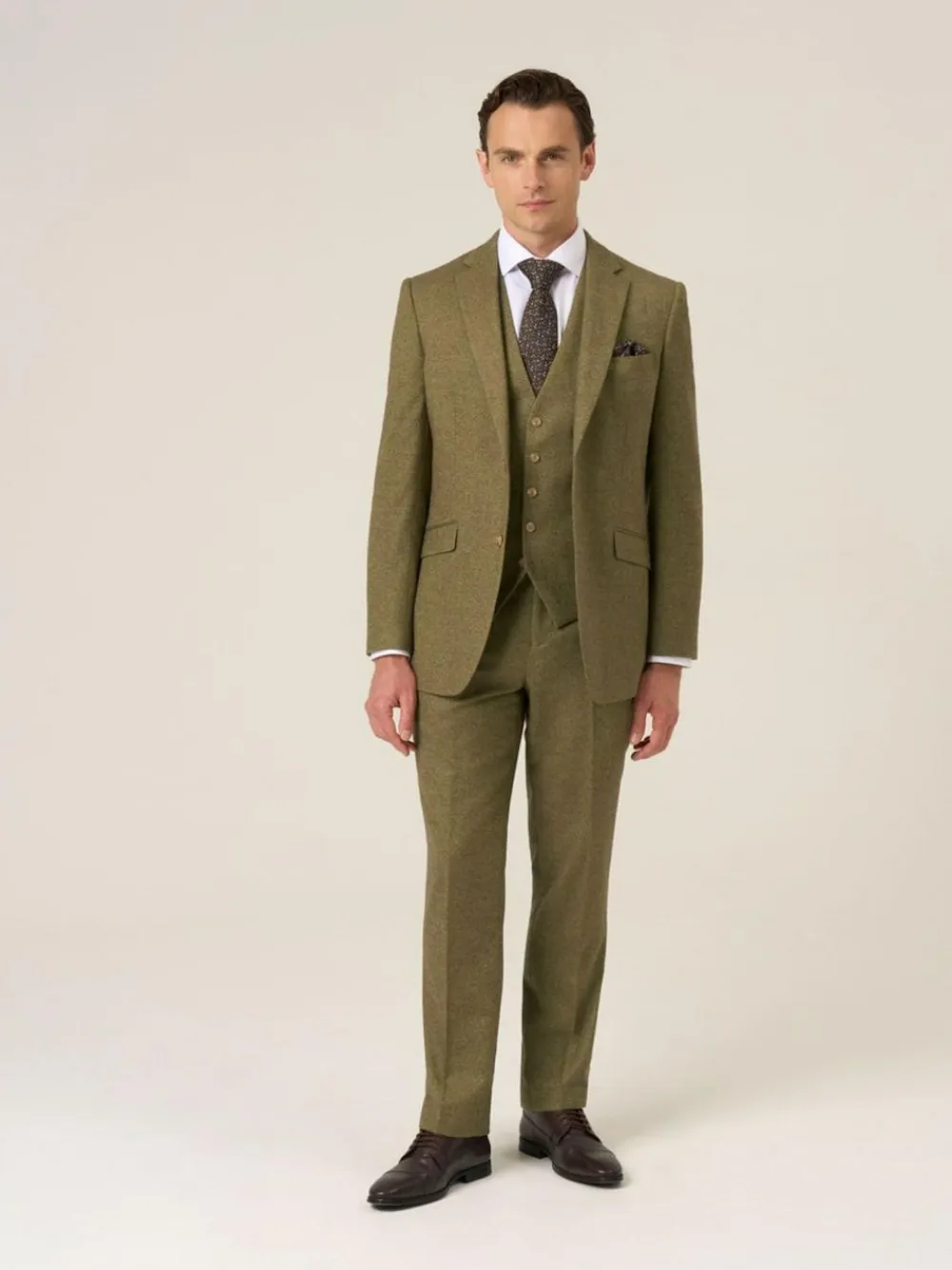 Skopes Fox Tailored Fit Textured Suit Jacket^ Suits & Tuxedos