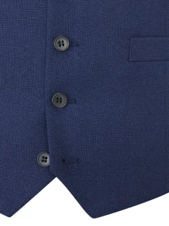 Clearance Skopes Navy Blue Single Breasted Harcourt Single Breasted Tailored Fit Suit Waistcoat
