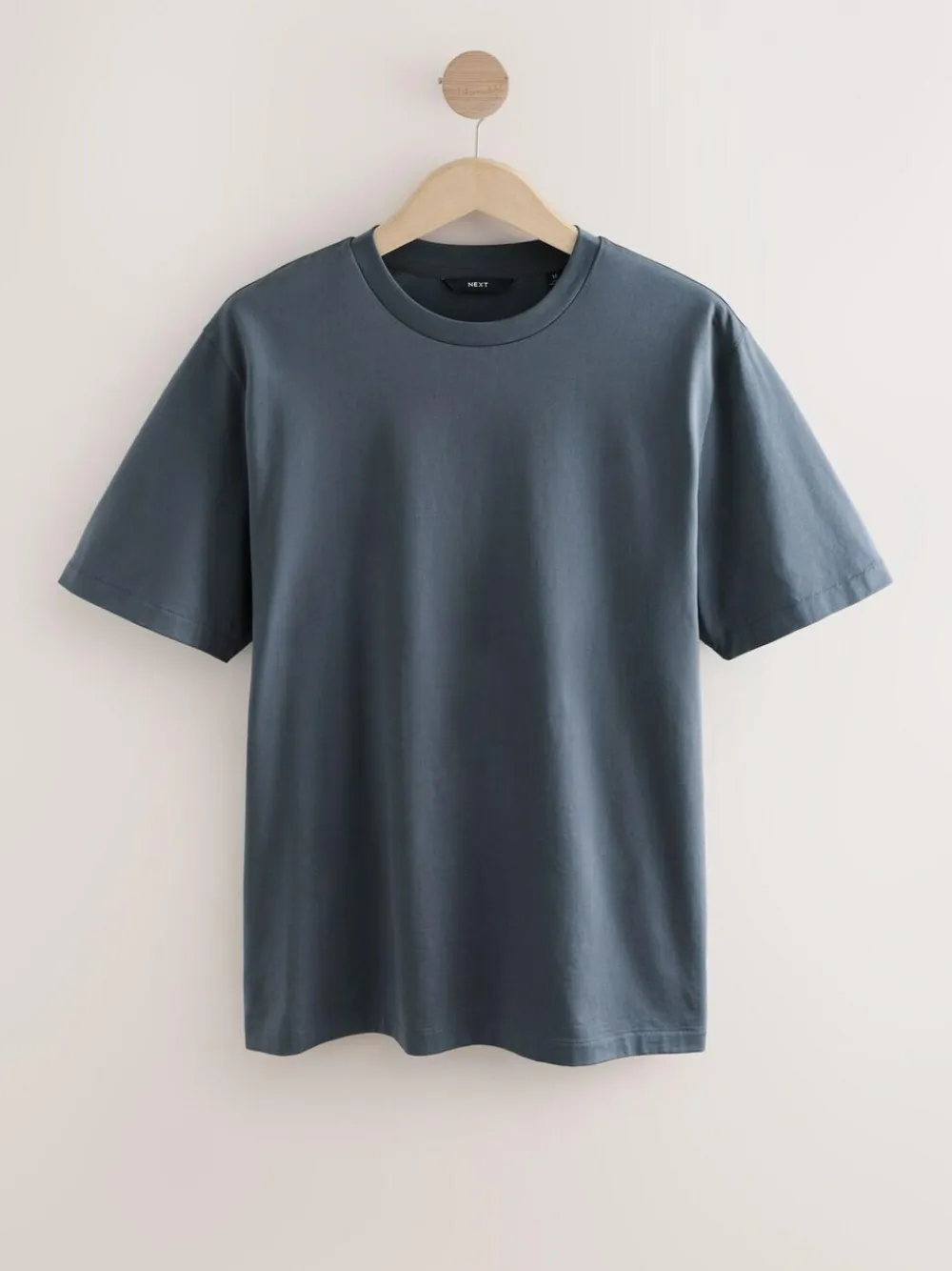 Next Slate Grey Regular Fit Signature SUPIMA® Cotton Crew Neck T-Shirt^ Tops & T-Shirts