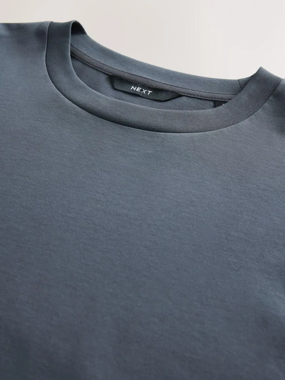 Next Slate Grey Regular Fit Signature SUPIMA® Cotton Crew Neck T-Shirt^ Tops & T-Shirts