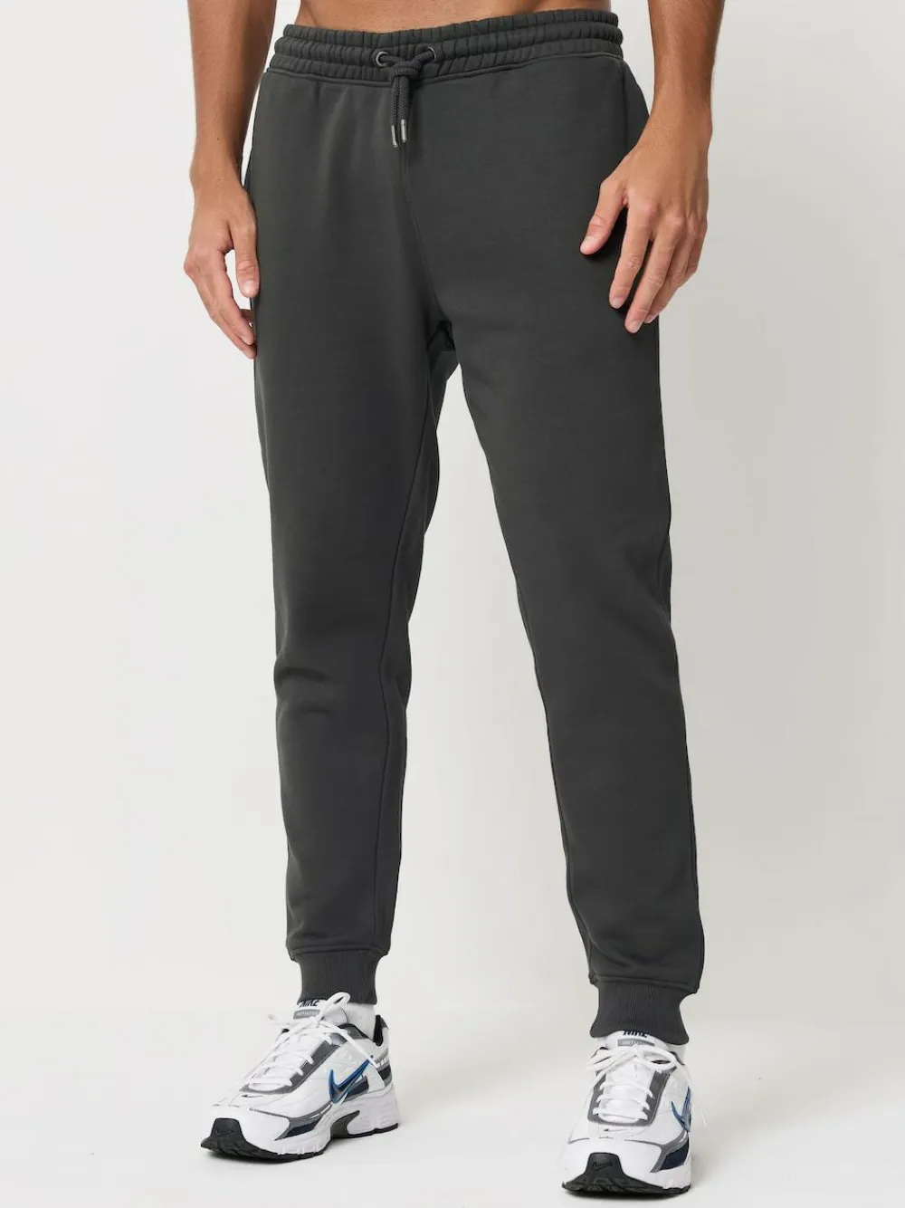 Outlet Next Slim Fit Brushback Heavyweight 2 Pack Joggers Slate Grey/Navy Blue