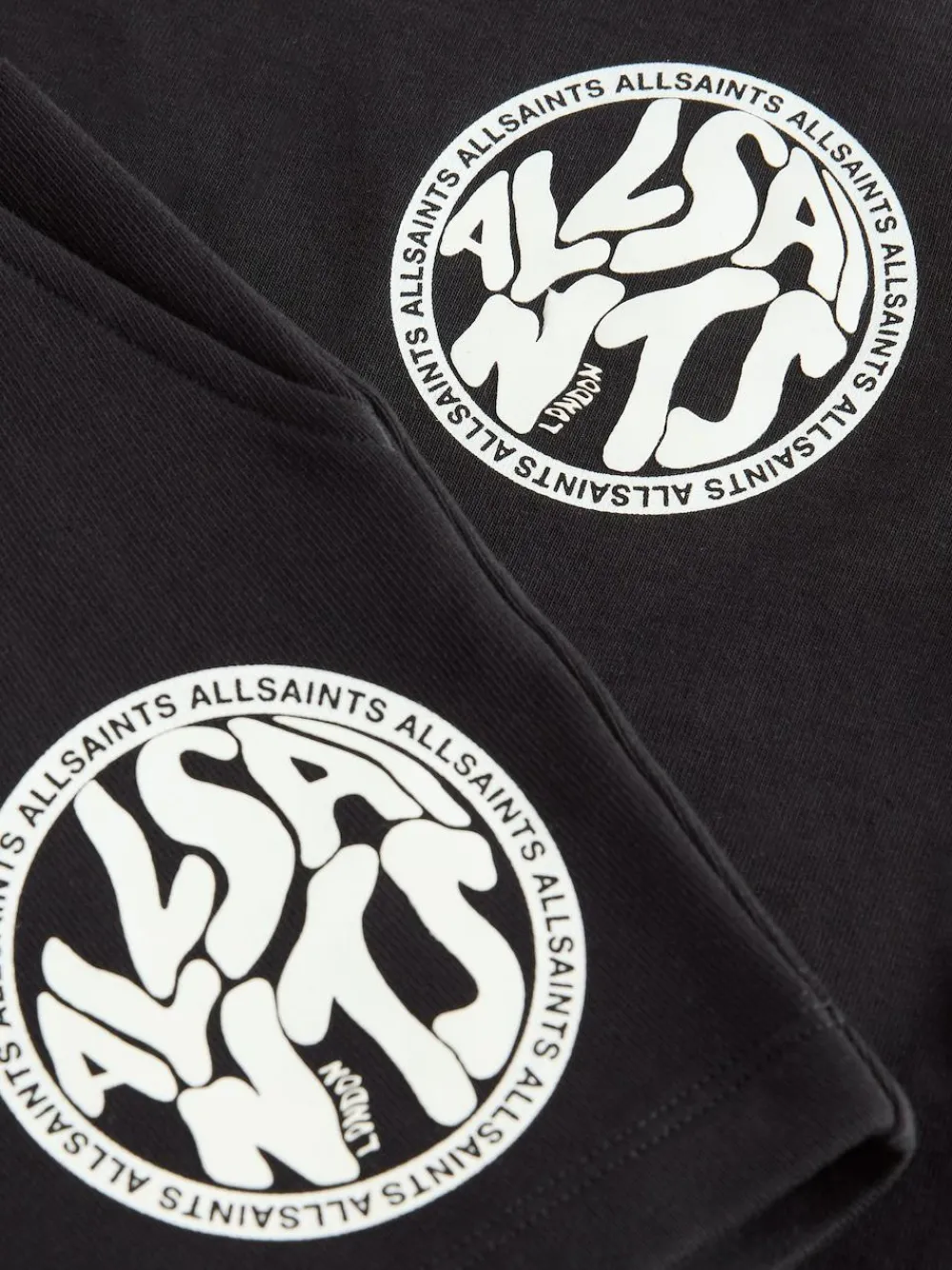Sale smALLSAINTS Distortion T-Shirt and Sweat Shorts Set Black