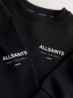 Discount smALLSAINTS Black Underground Oversized Younger Boys Sweatshirt and Joggers Set