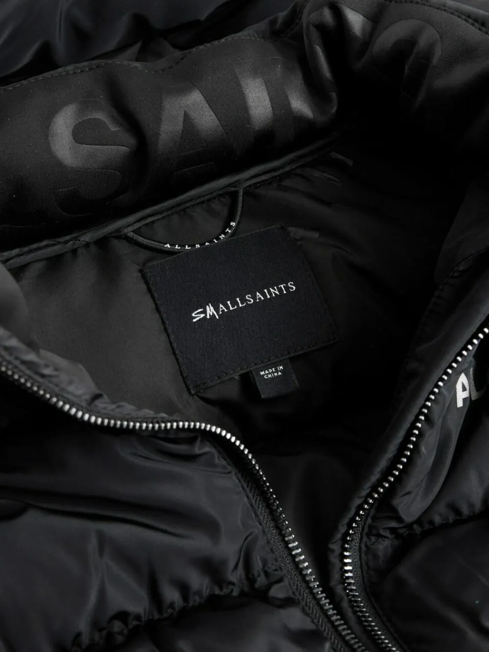 Best smALLSAINTS Black Waisted Longline Padded Coat